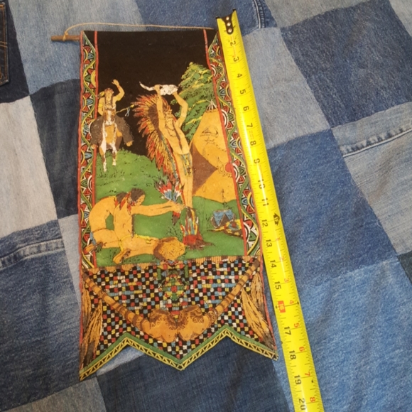 Vintage Native American wall hanging art - Picture 5 of 6